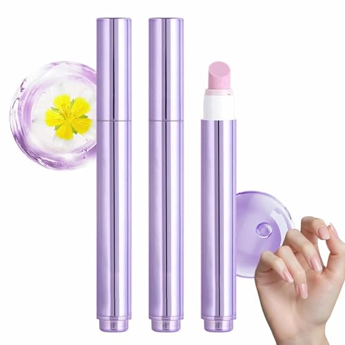 2pcs Penna Per La Cura Delle Unghie 3 In 1,Penna Olio Unghie Con Spingitore,Cuticole Punta Ceramica Pellicine,Kit Di Riparazione Per Unghies Secche Danneggiate,Idrata,Rinforza Illumina