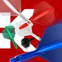 Target Darts K Flex Integrated Dart Flights and Shafts, Nr.6 Klar (Medium) | 3er Pack K-Flex - No6, Kflex All In One Moulded Dart Flight & Stem | Professionelles Dart Zubehör – Ansicht 6