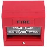 Generico Pulsante di Allarme Rottura Vetri Compatto per Uscita di Emergenza e Controllo Accessi Ripristino Manuale per Sicurezza Antincendio in Ambienti Commerciali