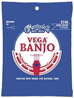 Martin Vega Banjo 5-Strings, Medium Gauge (V740)