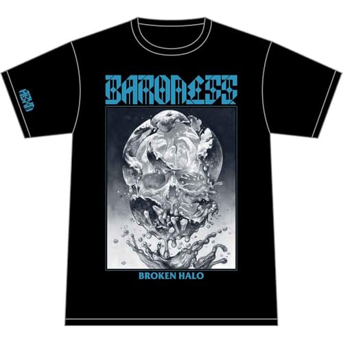 Baroness T Shirt Broken Halo Band Logo Official Mens Black S