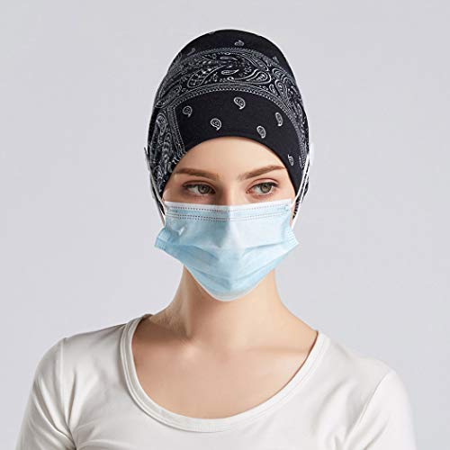 Bohend Boho Headbands Wide Knotted Hair Bands Fashion Printing Bandeau Travel Stretchy Cotton Headband Sport Yoga Hair Accessories For Women And Girls (C) #TOP4