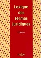 Lexique DES Termes Juridiques 2247005853 Book Cover