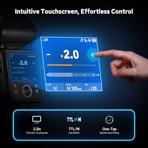 Godox V100 O V100-O Flash for Olympus, 2.4G 100W TTL