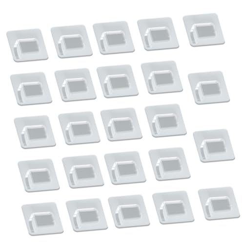 Mikikit 24 Piezas Soporte de Estante Transparentes Soporte de Carga para Estanterías y Armarios sin Perforación Material Duradero para Decoración