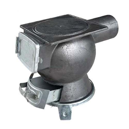 Estufa de Leña de Hierro Fundido, Mini Cocina de Leña for Senderismo, Camping, Caza, Pesca en Hielo y Cocinas al Aire Libre