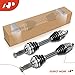 A-Premium Pair (2) Front CV Axle Shaft Assembly Compatible with Toyota Corolla 1988-1992, RAV4 1996-2000, AWD Only, Driver and Passenger Side