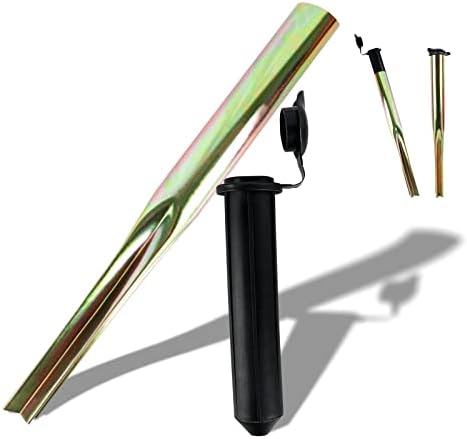 BILPHUN Washing Line Spike with Adapter (32mm and 40mm), Heavy Duty Metal Ground Spike for Rotary Washing Line