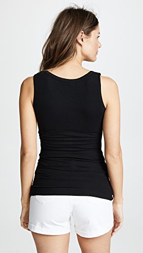 Ingrid & Isabel Womens Henley Rib Nursing Tank Jet Black Xs (Us Women's 1) One Size #TOP2