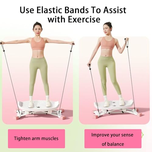 Tabla de equilibrio sin ruido con bandas para entrenar en casa sin molestias 5