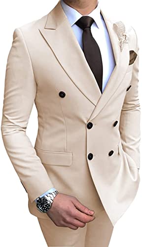 Mens Suit Slim Fit 2 Pieces Suit Tuxedos Business Wedding Suits3