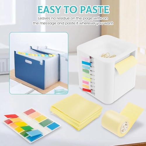 Organiseur de bureau avec clip anti-encombrement pour notes adhésives - 6