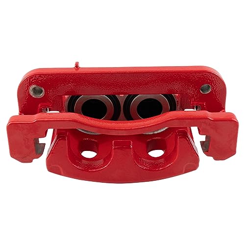 Image of TRQ Performance Front Driver and Passenger Side Brake Caliper Set Compatible with 05-06 Chevrolet Silverado 1500 with Rear Drum Brakes 07-08 Chevrolet Silverado 1500 07-08 Chevrolet Tahoe