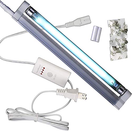 UV Light with Ozone Lamp Bulb Household 6W Timer Control for Closet, Kitchen