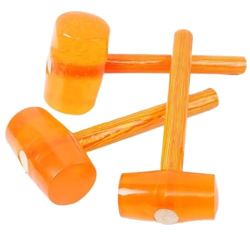 Marteaux en caoutchouc, 1 marteau de forgeron en caoutchouc avec manche en bois, marteau de forgeron for le travail du bois, marteau en caoutchouc souple à double face for la maison(1500 Type)