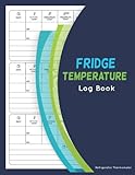  Fridge temperature log book, Refrigerator Thermometer: Fridge Thermometer Easy Readout Fridge Thermometer with Large LCD Display High Low Temperature Memory & Alarm Function