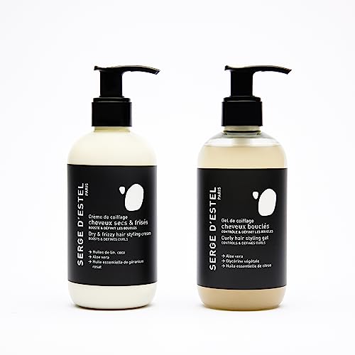 Duo Coiffant Cheveux Bouclés Hydrate Nourrit Définit et Discipline les Boucles 500ml Vegan