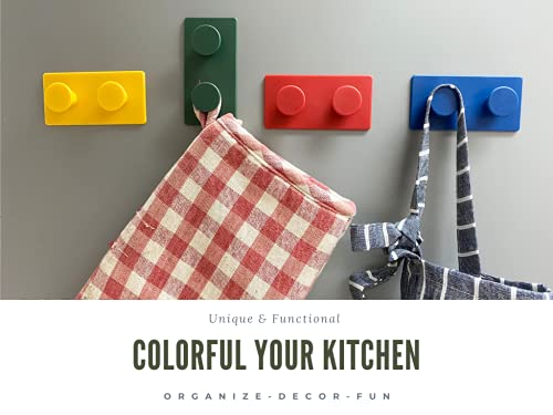 Adorable Hooks For Kids Room - Colorful Cute Hooks For Kids Hats, Clothes, Coat, Adhesive Wall Hooks For Hanging Hanger, Towel, Organize Bathroom, Door, Bedroom, 8 Pack, Vicoohome Décor #TOP6