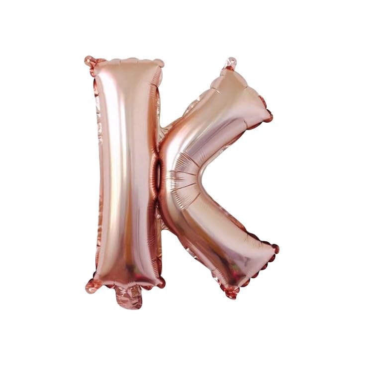 100 cm Rose Gold Foil Balloon Letter K for Helium Filling