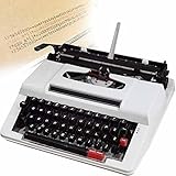 Conçue for la distinction : conçue dans un élégant rouge et blanc, cette machine à écrire rend hommage à l'esthétique vintage classique avec une touche élégante. Le clavier rétro noir et blanc contraste magnifiquement avec l'extérieur élégant, rehaussant le décor de tout environnement domestique polyvalent.