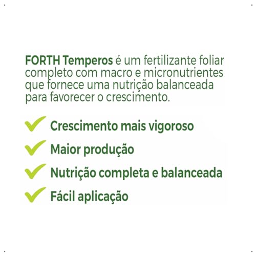 Adubo Forth Temperos 60ml - Concentrado - Líquido