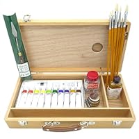 Amazon | ゆめ画材 オリジナル 油絵具 スタートセット 木製