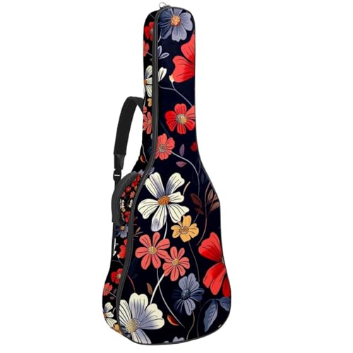 Sac guitare acoustique imperméable en tissu Oxford à poches