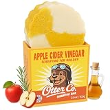 Otter co. Clarifying Apple Cider Vinegar Shampoo Bar for Build Up – Argan oil, Rosemary, Nettle, Jojoba oil – Vegan, Sulfate Free & Non Toxic – Women and Mens Shampoo, All Hair Types, Made in USA