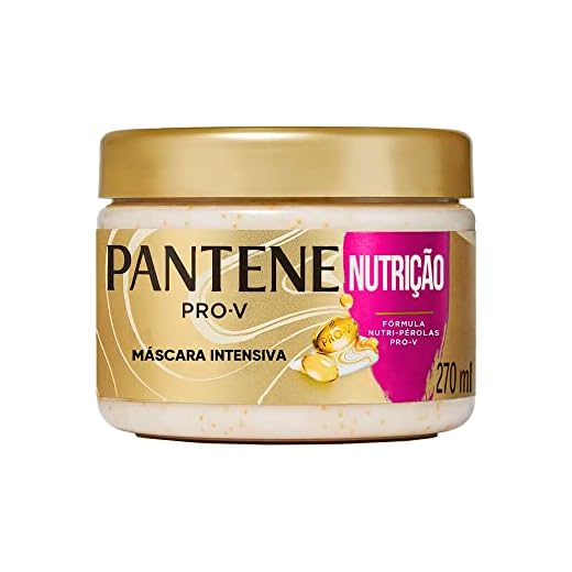 Pantene - Máscara Intensiva Liso Extremo, com Óleo de Amêndoas, Tratamento Capilar Reparador, 270 ml