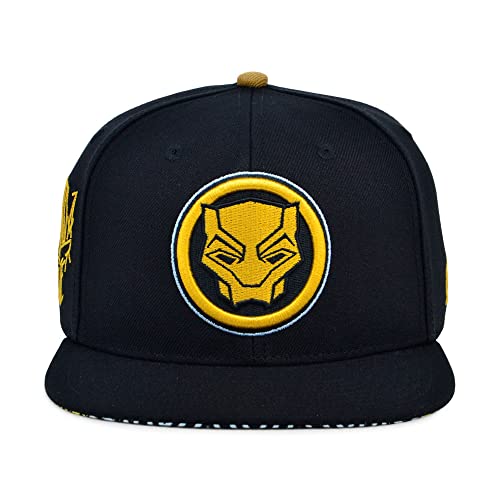 Marvel Black Panther Snapback Adjustable Cap Black/Gold #TOP1