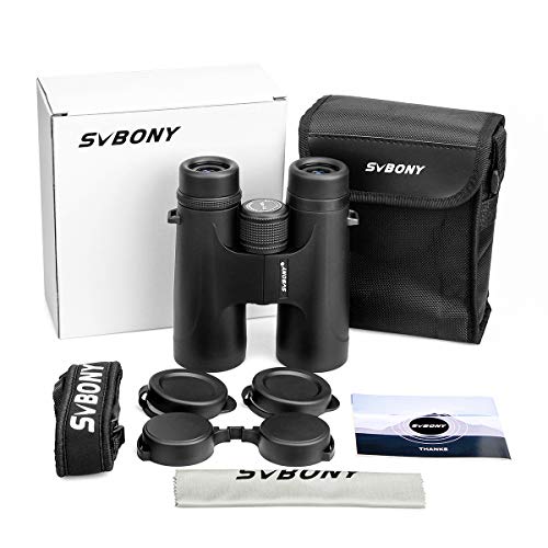 SVBONY Binóculos SV40 10 x 42 para adultos, binóculos compactos para observação de pássaros, cenário