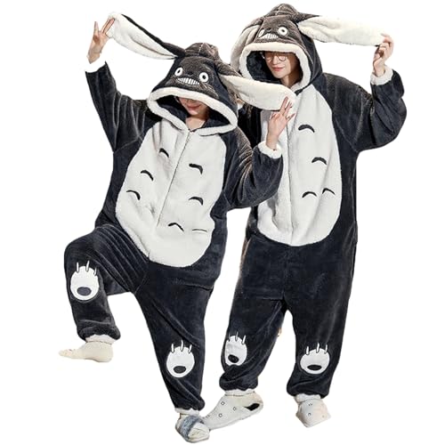 Mono para Adulto, Disfraz De Animal, Mono Unisex, Pijamas De Felpa para Halloween,...