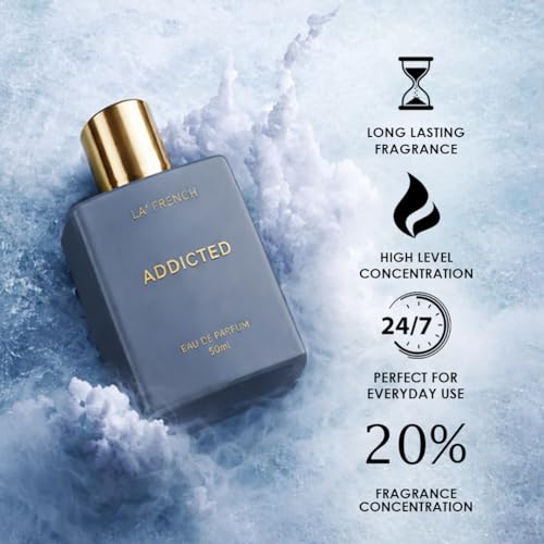 Image of La French Addicted Eau de Parfum 50ml - Unisex Fragrance for Men and Women | Long-Lasting Scent | Elegant and Versatile Perfume | Ideal for Special Occasions
