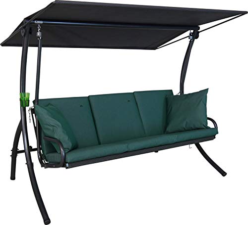 Preisvergleich Produktbild Angerer Elegance Sun Hollywoodschaukel, grün, 3-Sitzer
