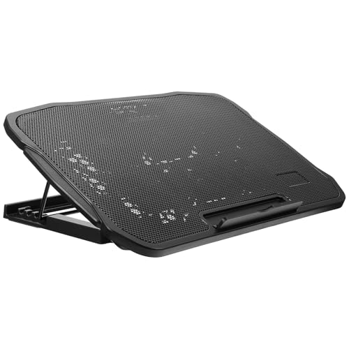 Support ordinateur portable ventilé antidérapant avec dissipateur thermique de vitesse