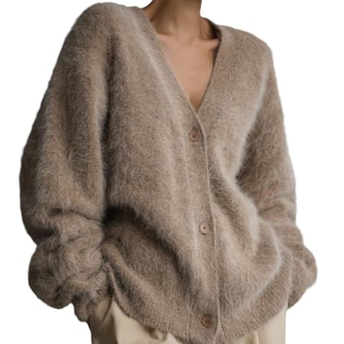 Cardigan en cachemire pour femme veste ouverte col V pour en finir avec le froid