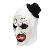 Xyeyo Scary Clown Mask Bloody Killer Halloween Masks Horror Cosplay Costume Props for Adults B