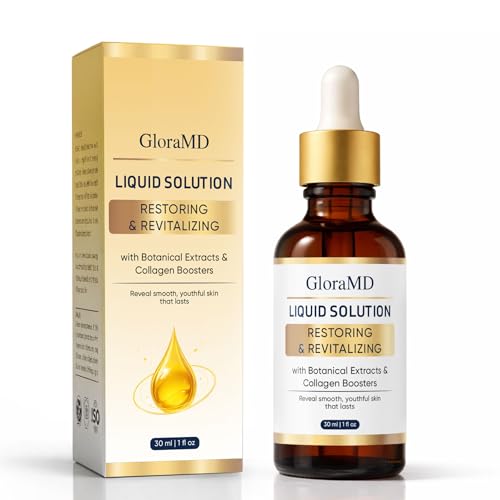 Gloramd Liquid Solution Gloramd Face Lifting Serum with Peptide & Collagen Firming & Moisturizing Skin Care for Smoother Elastic Looking Skin