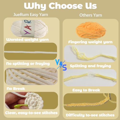 Image of JueRum Cat Crochet Kit for Beginners - Step-by-Step Video Tutorials for Every Round, 40% Extra Easy Yarn, Complete Amigurumi Starter Kit for Adults & Teens, Perfect Beginner Crochet Gift