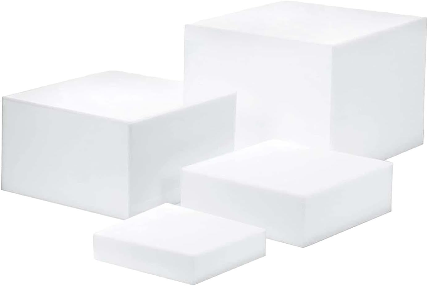 4X Buffet Riser Cube Display Nesting Risers Food Risers for Buffet Table for Birthday Party Buffet Wedding Small Figurine
