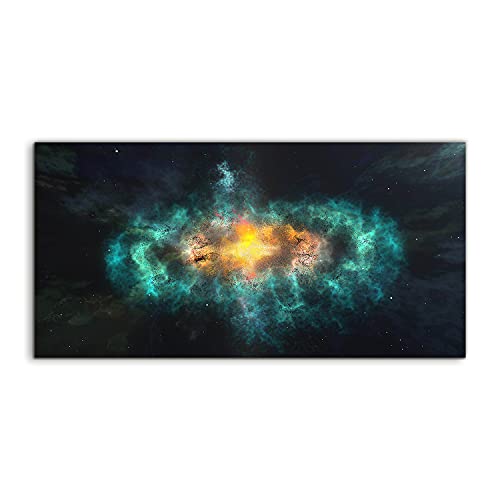 Image sur verre 100x50cm Plasma Kosmos Galaxy pour déco murale salon