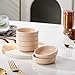 Swuut Ceramic Soy Sauce Dish,3.5 Inch Dipping Bowls Side Dishes Set of 6, Small Appetizer Pinch Dip Bowls for Condiments, Sushi, Ketchup, BBQ (Nude)