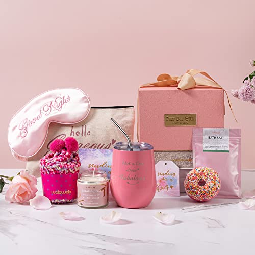 Birthday Gifts For Women Gift Ideas Presents Spa Relaxing Gifts Box For Her Unique Happy Birthday Self Care Gift Basket For Best Friends Female Wife Mom Sister Girlfriend Teacher Bday Wine Tumbler #TOP1