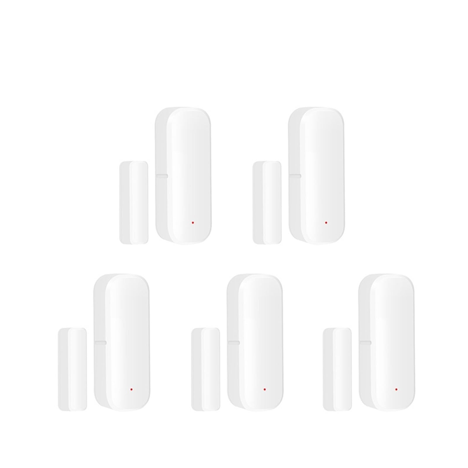 Sensor de puerta Tuya, Detector de apertura/cierre, Sensor de puerta y ventana, aplicación remota, alarma de Control Smartlife, compatible con Alexa(5 PCS)