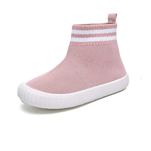 Child Girls Athletic Running Sneakers Boys Breathable Walking Slip on Sock Shoes