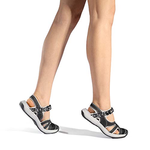 Dream Pairs Womens Hiking Sandals Sport Athletic Sandal, Black-7 (181103L) #TOP6