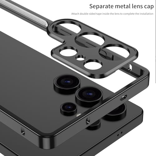 Coque métal Samsung S24 Ultra or anti-rayures étui protection objectif