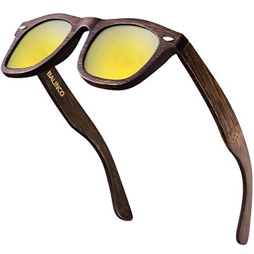 Balinco Gafas De Sol Bamboo - Con Lentes Tac Polarizadas Y Protección Uv - Para Una Visión Intensa - Sostenibles, Duraderas, Inastillables - En Práctico Estuche De Regalo Incluido Balinco Gafas De Sol Bamboo - Con Lentes Tac Polarizadas Y Protección Uv - Para Una Visión Intensa - Sostenibles, Duraderas, Inastillables - En Práctico Estuche De Regalo Incluido