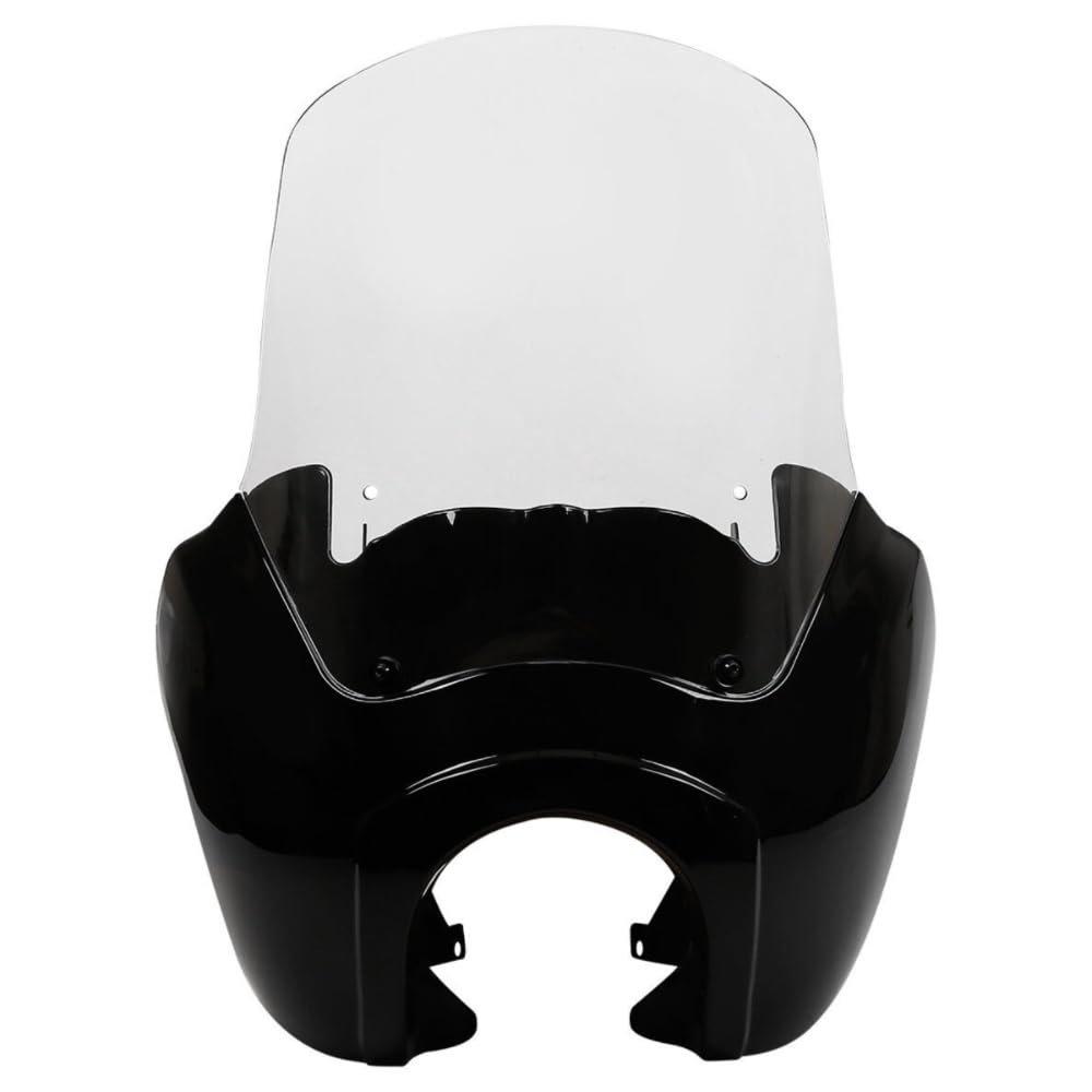 HMKJHL Black Front Fairing Fits Harley Davidson Style Super Glide T- -(ABS),Send goods from local warehouse,fast delivery