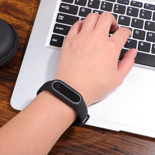 Image of Gatuida Black Wristbands 2 Pcs Anti-Static Bracelet Wireless Bracelet Anti Static Wrist Strap Bracelet to Remove The Body Static Bracelet for Women Universal Static Belt Men and Women, medium